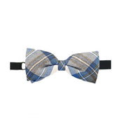 100% Wool Tartan Bow Tie - Stewart Muted Blue