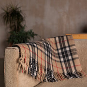 Wool Tartan Blanket - 60'' x 70'' - Thomson Camel