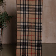 Wool Tartan Blanket - 60'' x 70'' - Thomson Camel