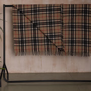 Wool Tartan Blanket - 60'' x 70'' - Thomson Camel