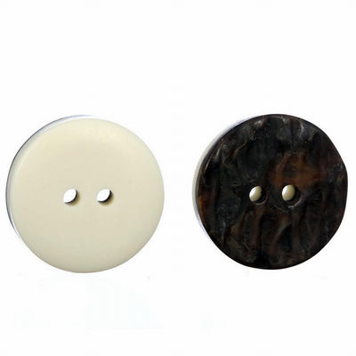 Brown Imitation Horn Button - Small