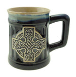 Stoneware Mug with Celtic Cross - 3 Colours