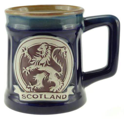 Stoneware Mug with Lion Rampant - 3 Colours