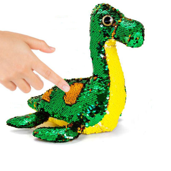 25cm Reversible Sequin Nessie Soft Toy by Keel Toys