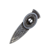 Pewter Intricate Oval Design Kilt Pin