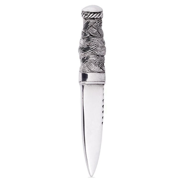 Dagger Design Pewter Kilt Pin - Polished