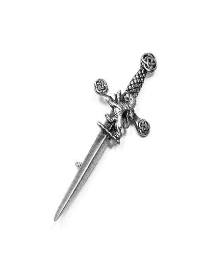 Pewter Lion Rampant Kilt Pin