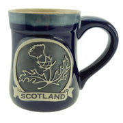 Stoneware Mug with Thistle - 3 Colours