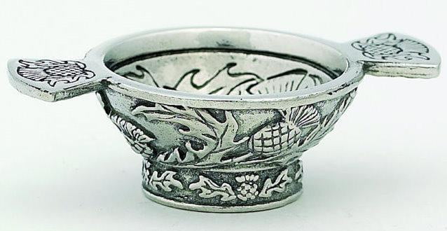 1.25" Mini Quaich Bowl - Thistle Design