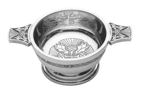 3" Quaich Bowl - Thistle Design