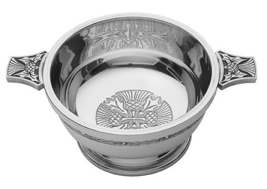 4" Quaich Bowl - Thistle Design