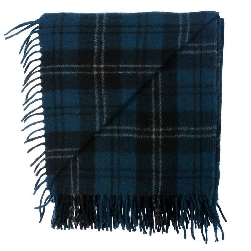 Wool Tartan Rug - Ramsay Blue