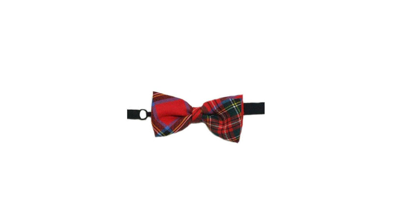 100% Wool Tartan Bow Tie - Stewart Royal Modern