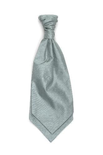 Children's Polyester Shantung Ruche Tie - Sage Green