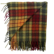 Scottish Tartan Autumn Buchanan throw blanket rug