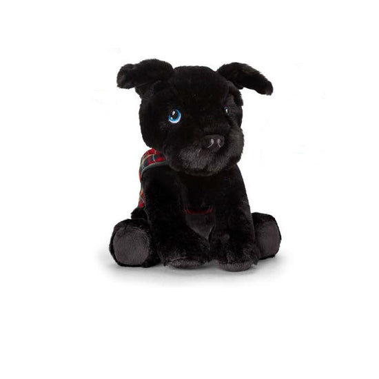20cm Black Westie in Dog Coat Soft Toy by Keel Toys
