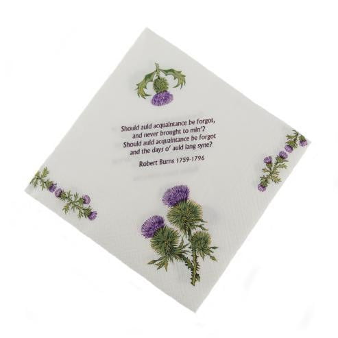 Thistle and Burns Napkins Serviettes (Pack of 20)