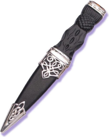 Silver Morar Sgian Dubh with Stone Hilt