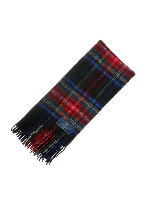 Clan Tartan Scarf - Stewart Black Modern
