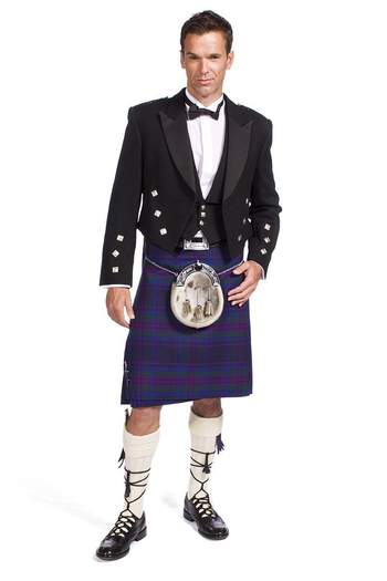 Traditional Prince Charlie Jacket Outfit with 16oz 8 yard Made to Measure Kilt