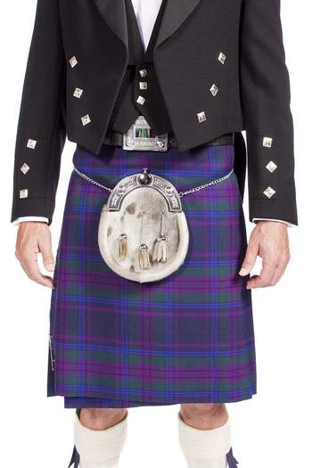 Luxury Prince Charlie Jacket Outfit with 8 Yard 16oz Lochcarron Strome Kilt