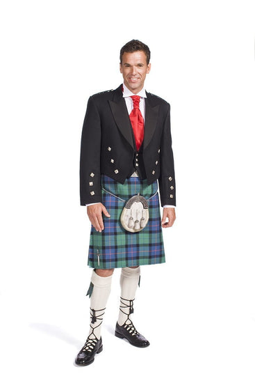 Deluxe Prince Charlie Package- 8 Yard Lochcarron Mediumweight Kilt