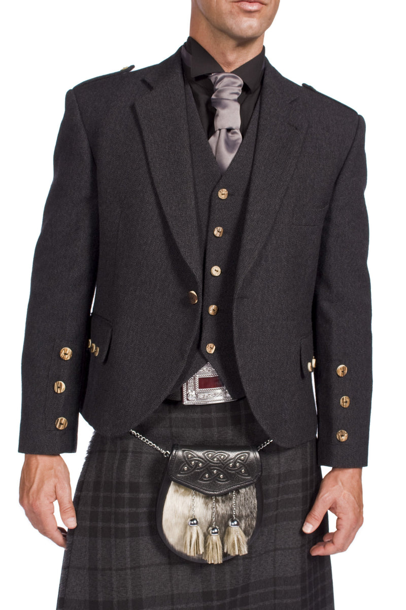 Charcoal Tweed Argyle Hire Outfit