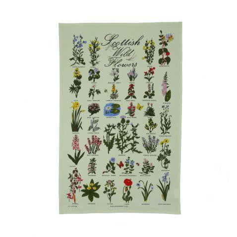 Wild Flowers Tea Towel
