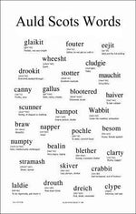 Auld Scots Words Tea Towel