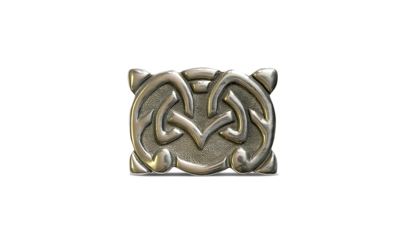 Viking Styled Deluxe Pewter Belt Buckle